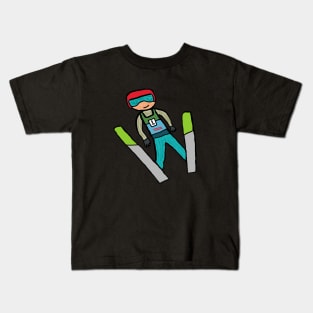 Ski Jumping Kids T-Shirt